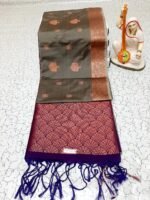 LUSTROUS SOFT SILK SAREE - Image 2