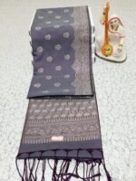 GEOMETRIC GRACE SOFTSILK SAREE - Image 2