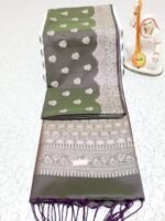 GEOMETRIC GRACE SOFT SILK SAREE - Image 3