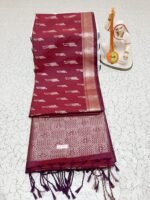 ROYAL ZIG-ZAG SOFT SILK SAREE - Image 3
